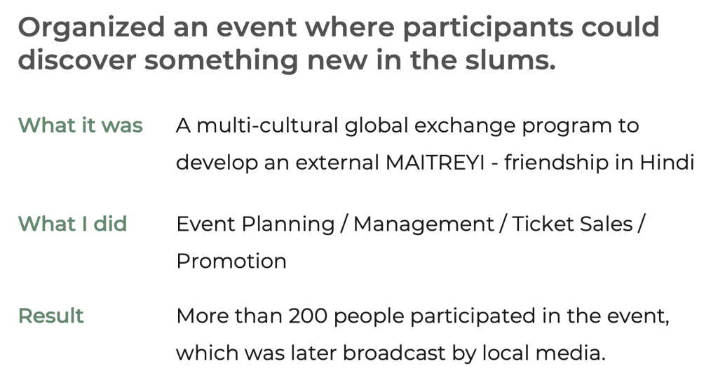 Summary - MAITREYI EVENT